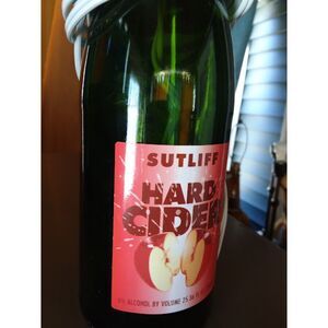 Homemade Table Desk  Lamp Sutliff Hard Cider Green Glass Wine Bottle Barware